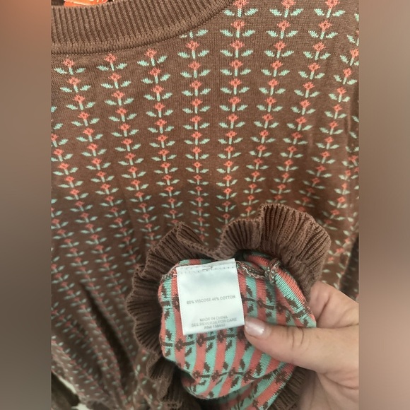 Modcloth Brown Patterned Sweater - Picture 7 of 8
